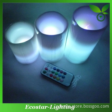 Decorative remote control led flameless candle